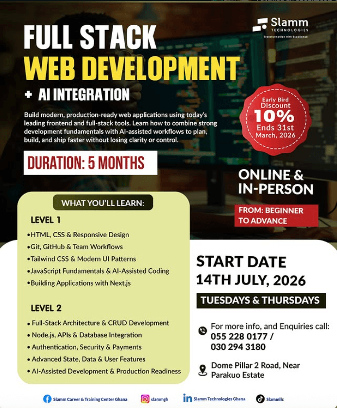 Full Stack Web Development + AI Integration