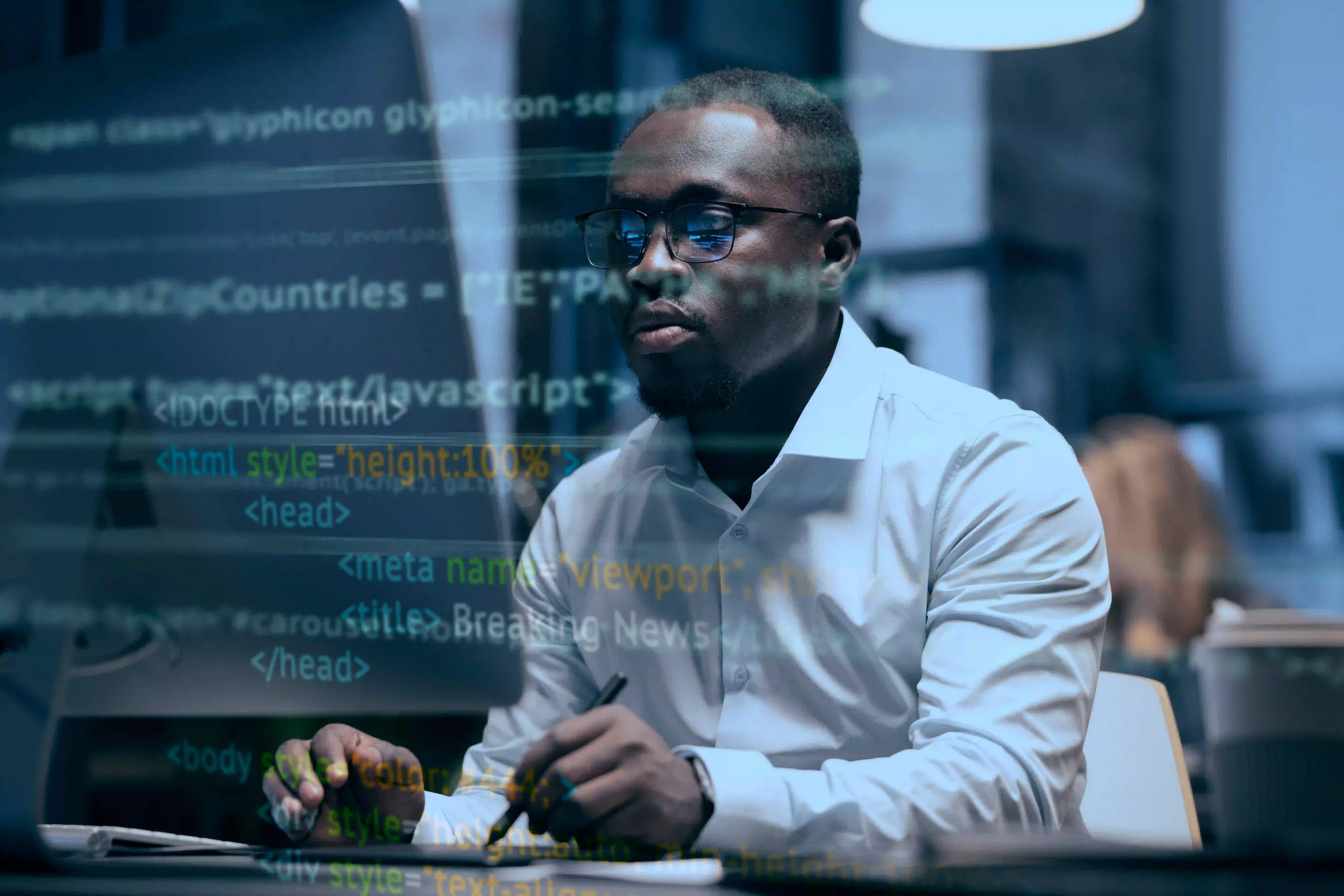 Developer building responsive websites and web apps
